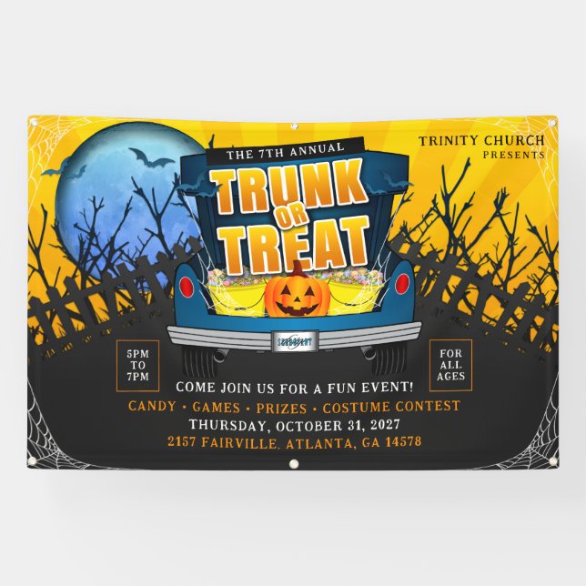 Lona Halloween Church Trunk or Treth Event (Horizontal)