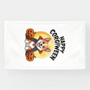Lona Halloween Corgiween, Perro Corgi Espeluznante