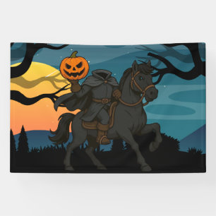 Lona Halloween de jinetes sin cabeza y personalizado/ot