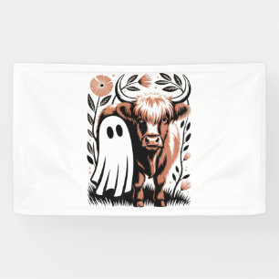 Lona Halloween del fantasma de las vacas rurales rusas