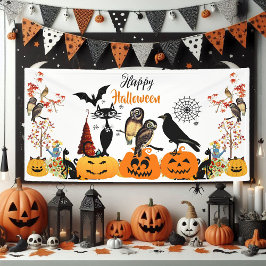 Lona Halloween Fall Pumpkin Black Cat Owen Spooki