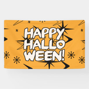 Lona Halloween feliz era atómica