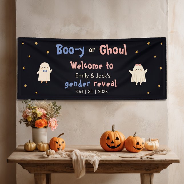 Lona Halloween Género revelan bienvenida a niño o Chica (Subido por el creador)