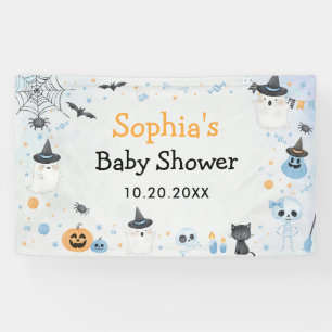 Lona Halloween Ghost Baby Shower Fiesta