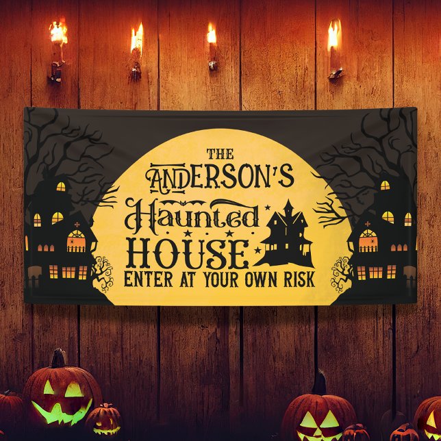 Lona Halloween Hauned House entra a su propio riesgo (Subido por el creador)