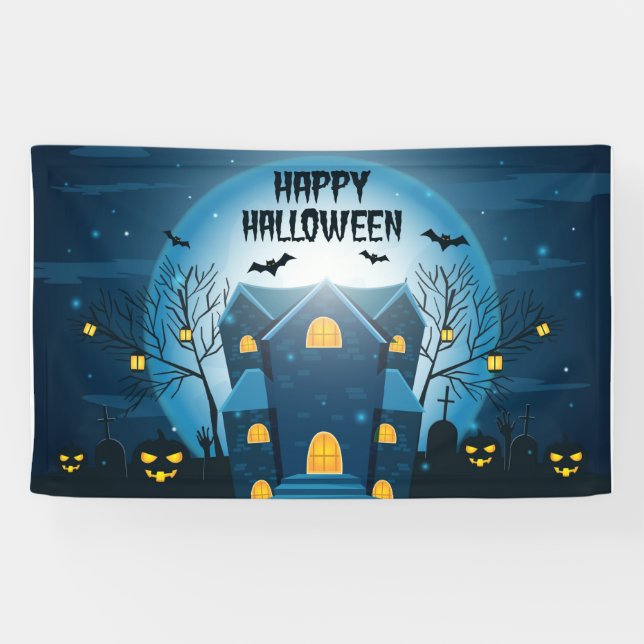 Lona Halloween Haunted House (Horizontal)