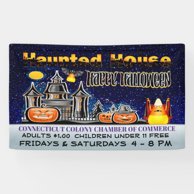 Lona Halloween Haunted House (Horizontal)