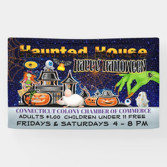 Lona Halloween Haunted House (Horizontal)