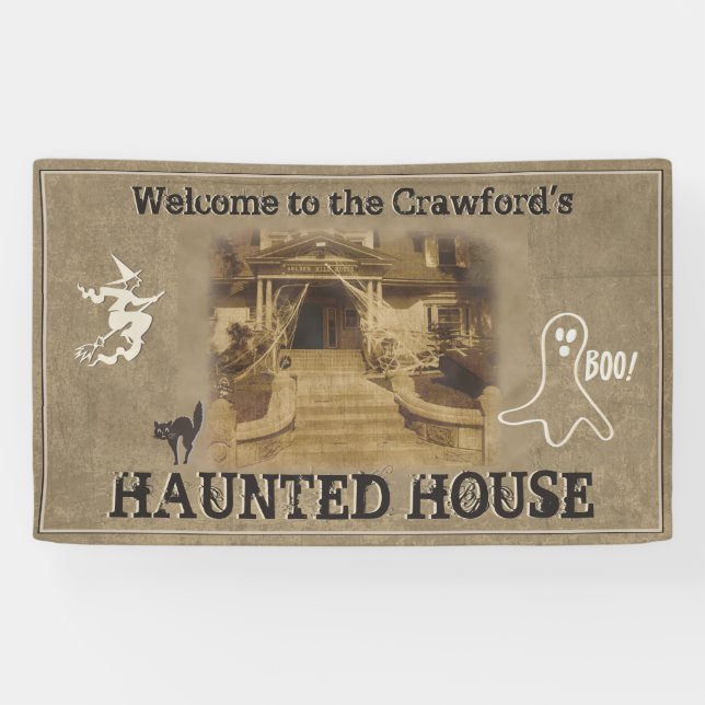 Lona Halloween House Halloween Party (Horizontal)