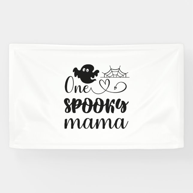 Lona Halloween One Spooky Mama Birthday (Horizontal)