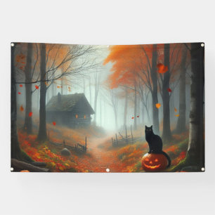 Lona Halloween/otoño/otoño/otoño/calabaza/gato