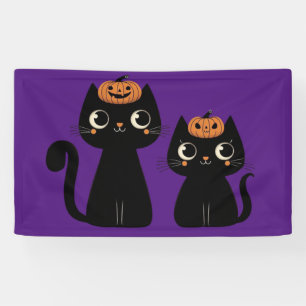 Lona Halloween/otoño/otoño/otoño/calabaza/gato