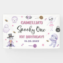 Halloween, primer cumpleaños de Spooky One Chicas
