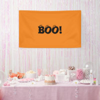 ¡Halloween Scary Boo! decoración de naranja negro