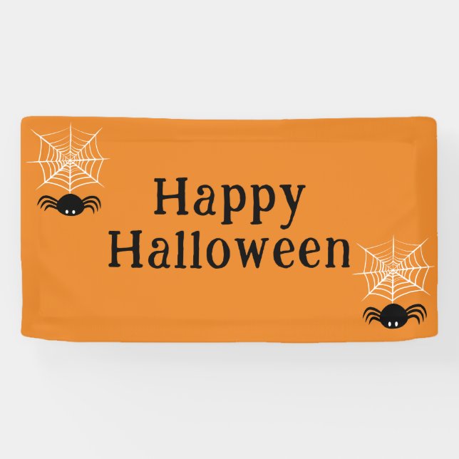 Lona Halloween Spider Web (Horizontal)