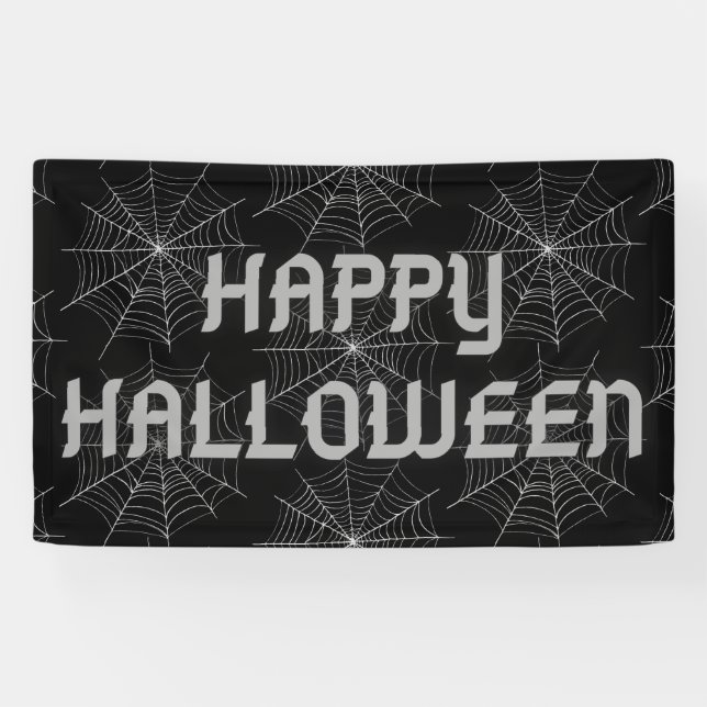 Lona Halloween Spiderweb (Horizontal)