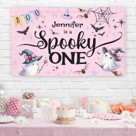 Lona Halloween Spooky One Cute Ghost Primer Fiesta de c