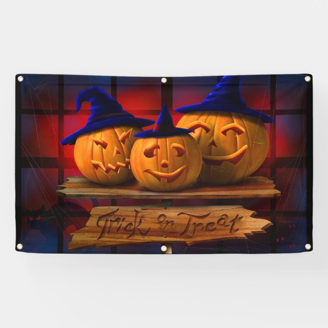 Lona Halloween Truco o Trato (Horizontal)