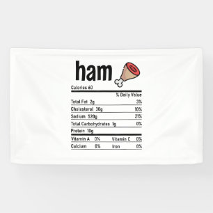 Lona Ham Nutrition Hacts Matanza de Acción de Gracias F