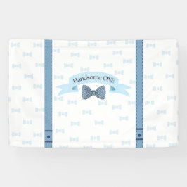 Lona Handsome One Baby Boy First Birthday Banner