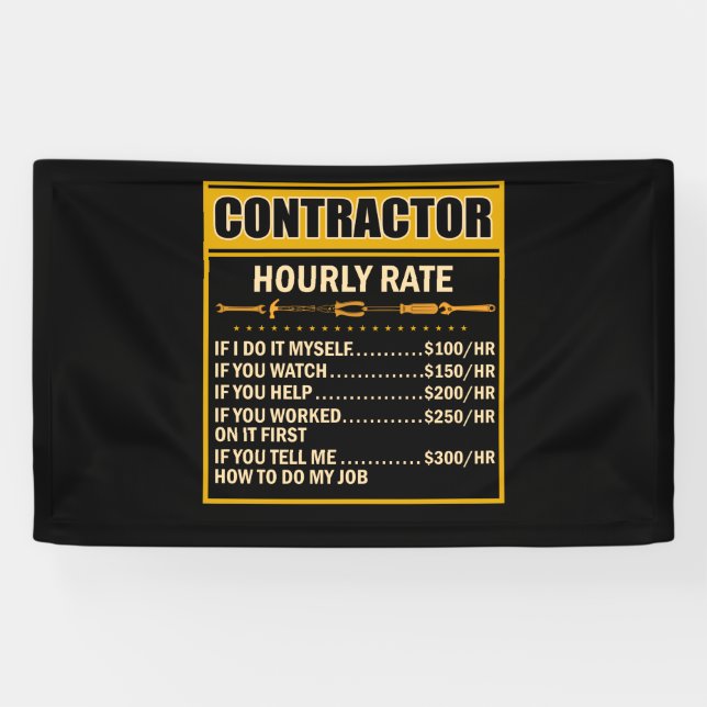Lona Handyman Price Chart Contractor Hourly Rate Labor (Horizontal)