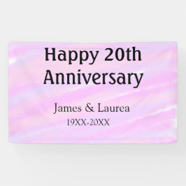Lona Happy 20th anniversary pink purple pastel name bol