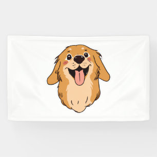 Lona Happy Golden Retriever Dog Lover Puppy Retro