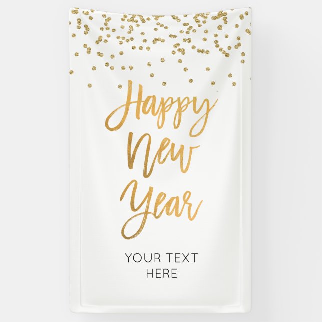 Lona HAPPY NEW YEAR banner custom (Vertical)