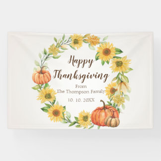 Lona Happy Thanksgiving backdrop banner party family 