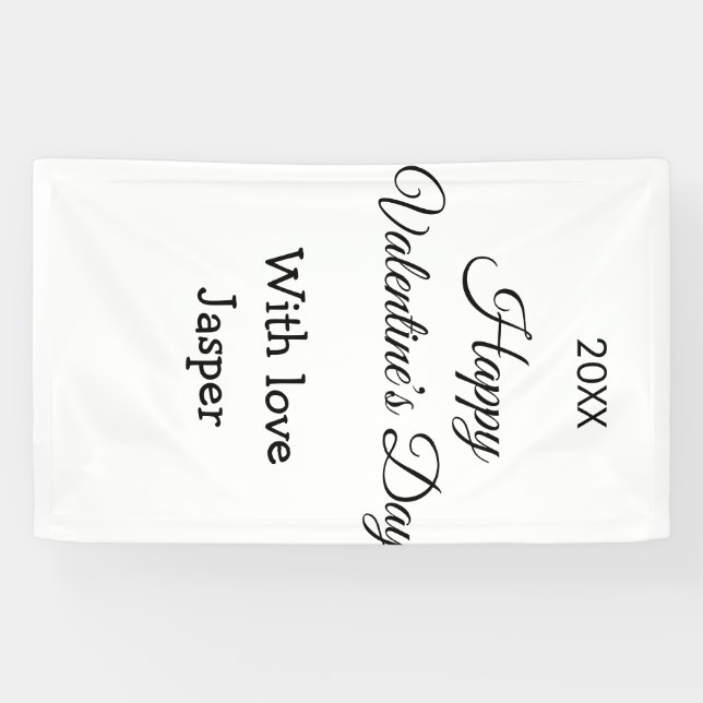 Lona Happy Valentine's day name love simple year stylis (Horizontal)