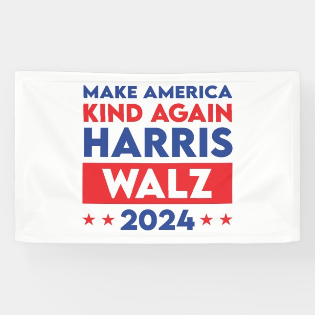 Lona Harris Walz 2024 hace que Estados Unidos vuelva a  (Horizontal)