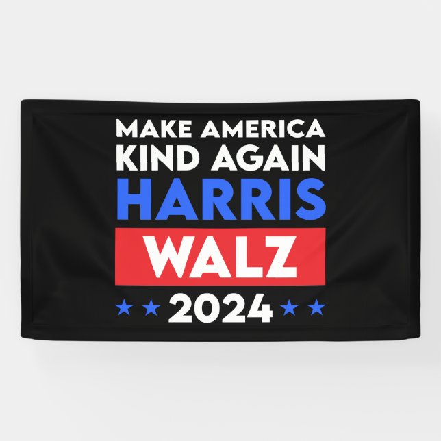 Lona Harris Walz 2024 hace que Estados Unidos vuelva a  (Horizontal)