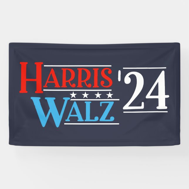 Lona Harris Walz 2024 para presidente (Horizontal)