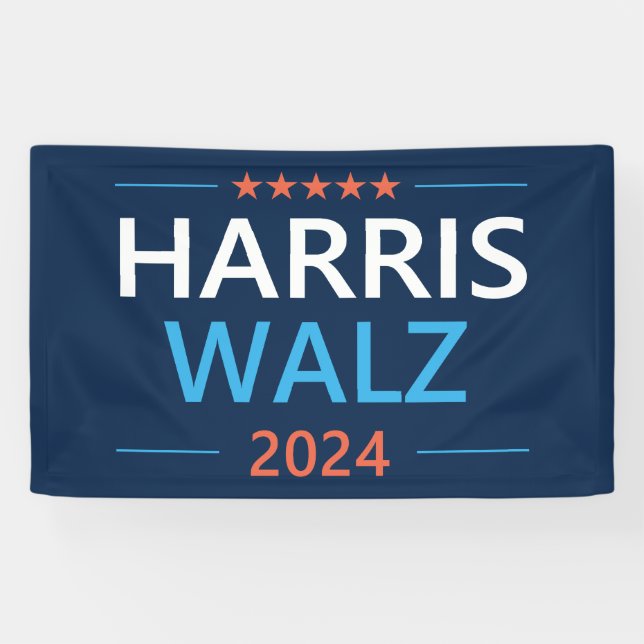 Lona Harris Walz 2024 Presidente (Horizontal)