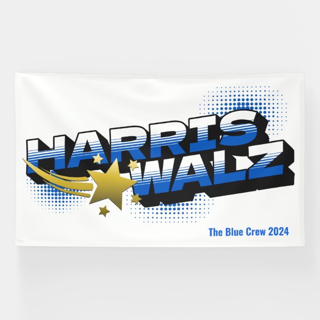 Lona HARRIS WALZ Gold Star (Horizontal)