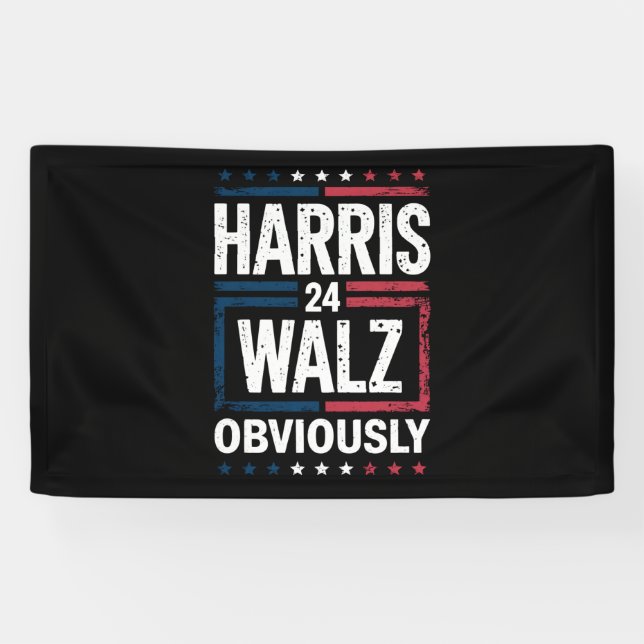 Lona Harris Walz obviamente Harris Waltz Elecciones 202 (Horizontal)