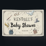 Lona Harry Potter Baby Shower<br><div class="desc">Bienvenido a todos sus invitados de la ducha con este super lindo poster de Baby Shower de Harry Potter. Personalice el producto añadiendo su nombre y fecha de ducha.</div>