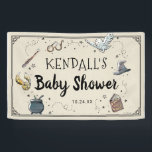 Lona Harry Potter Baby Shower<br><div class="desc">Bienvenido a todos sus invitados de la ducha con este super lindo poster de Baby Shower de Harry Potter. Personalice el producto añadiendo su nombre y fecha de ducha.</div>