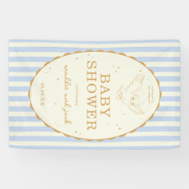 Lona Harry Potter Hedwig Blue Stripe Baby Shower