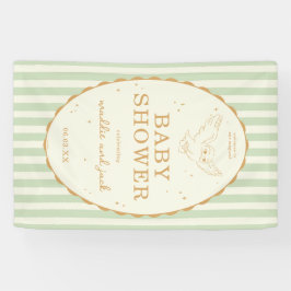 Lona Harry Potter Hedwig Green Stripe Baby Shower