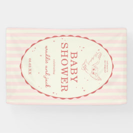 Lona Harry Potter Hedwig Pink Stripe Baby Shower