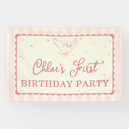 Lona Harry Potter Hedwig Pink Stripe Birthday