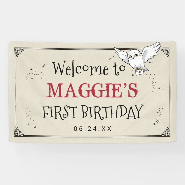 Lona Harry Potter | Hedwig Special Delivery Birthday (Horizontal)