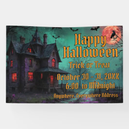 Lona Haunted House Themed Banner