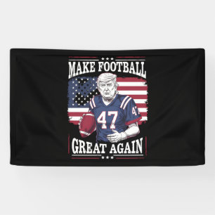 Lona Haz el Fútbol Grande de Nuevo Bandera Vintage de E
