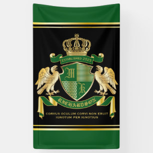 Lona Haz tu propio escudo de armas, emblema de águila 