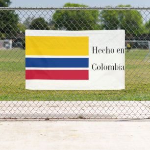 Lona Hecho en Colombia Bandera