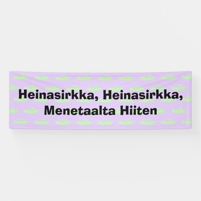 Lona Heinasirkka, Heinasirkka, Menetaalta Hiiten Banner (Horizontal)