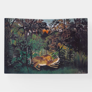 Lona Henri Rousseau - El león hambriento