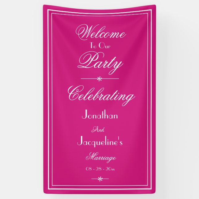 Lona Hermosa moda magenta foto prop Boda Fondo (Vertical)